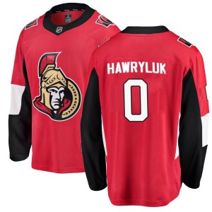 Men's Ottawa Senators Jayce Hawryluk Fanatics Branded Breakaway Home Jersey - Red
