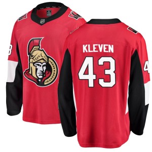 Men's Ottawa Senators Tyler Kleven Fanatics Branded Breakaway Home Jersey - Red