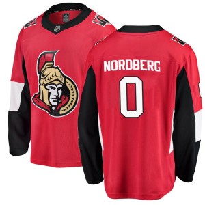 Men's Ottawa Senators Filip Nordberg Fanatics Branded Breakaway Home Jersey - Red