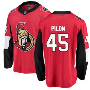 Men's Ottawa Senators Garrett Pilon Fanatics Branded Breakaway Home Jersey - Red