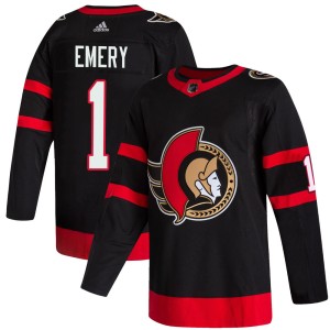 Men's Ottawa Senators Ray Emery Adidas Authentic 2020/21 Home Jersey - Black
