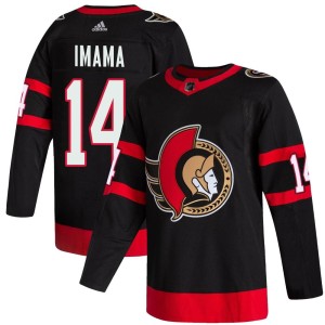 Men's Ottawa Senators Bokondji Imama Adidas Authentic 2020/21 Home Jersey - Black