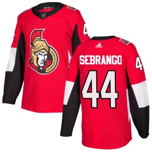 Men's Ottawa Senators Donovan Sebrango Adidas Authentic Home Jersey - Red