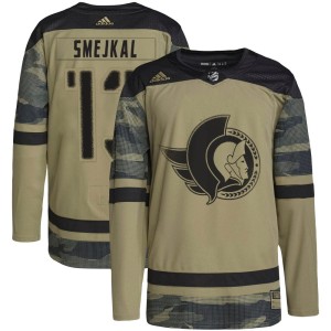 Men's Ottawa Senators Jiri Smejkal Adidas Authentic Military Appreciation Practice Jersey - Camo