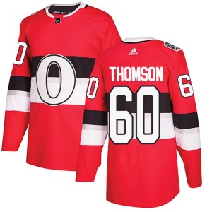 Youth Ottawa Senators Lassi Thomson Adidas Authentic 2017 100 Classic Jersey - Red