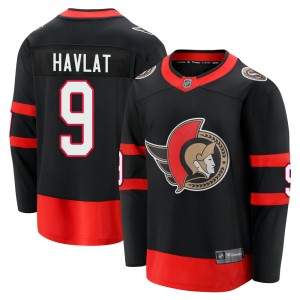 Youth Ottawa Senators Martin Havlat Fanatics Branded Premier Breakaway 2020/21 Home Jersey - Black