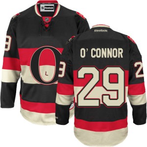 Men's Ottawa Senators Matthew O'Connor Reebok Authentic New Third Jersey - Black