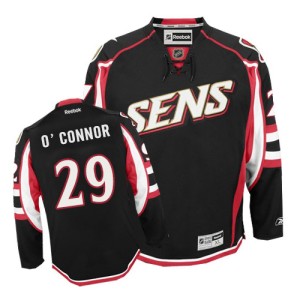 Men's Ottawa Senators Matthew O'Connor Reebok Authentic Third Jersey - Black