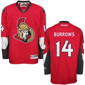 Men's Ottawa Senators Alex Burrows Reebok Replica Home Jersey - - Red