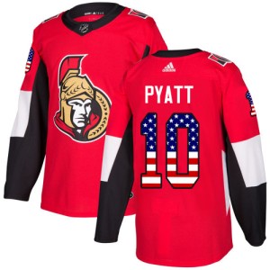 Men's Ottawa Senators Tom Pyatt Adidas Authentic USA Flag Fashion Jersey - Red