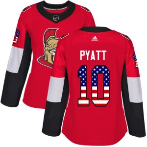 Women's Ottawa Senators Tom Pyatt Adidas Authentic USA Flag Fashion Jersey - Red