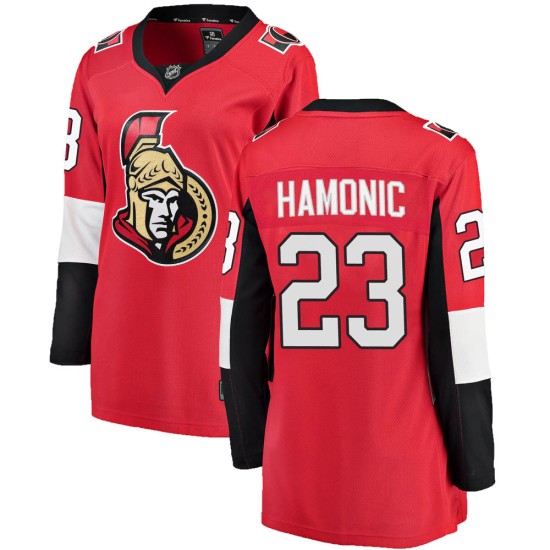 Women's Ottawa Senators Travis Hamonic Fanatics Branded Breakaway Home Jersey - Red