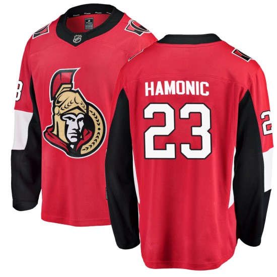 Youth Ottawa Senators Travis Hamonic Fanatics Branded Breakaway Home Jersey - Red