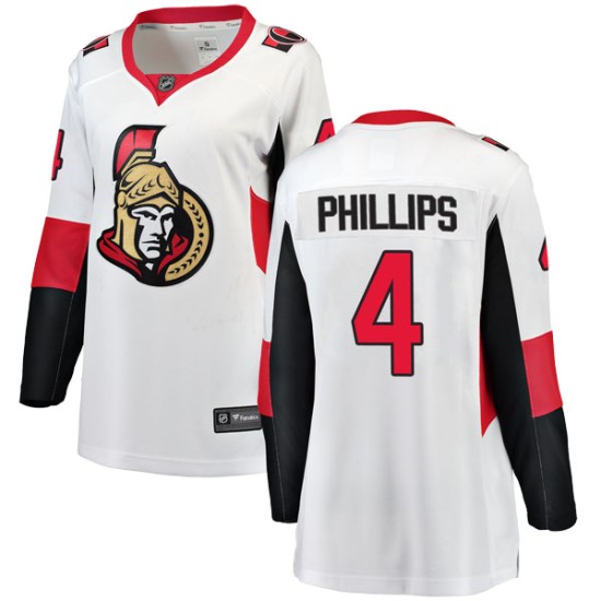 Women's Ottawa Senators Chris Phillips Fanatics Branded Breakaway Away Jersey - White