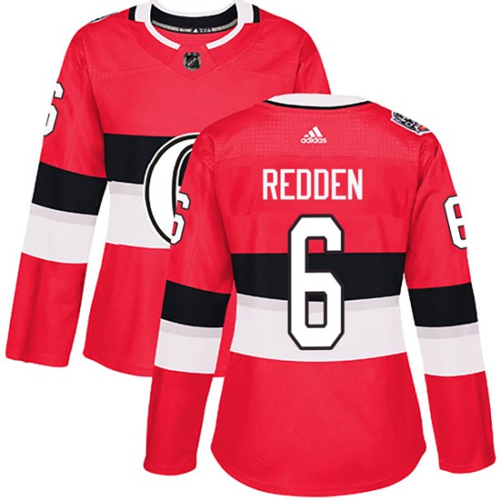 Women's Ottawa Senators Wade Redden Adidas Authentic 2017 100 Classic Jersey - Red
