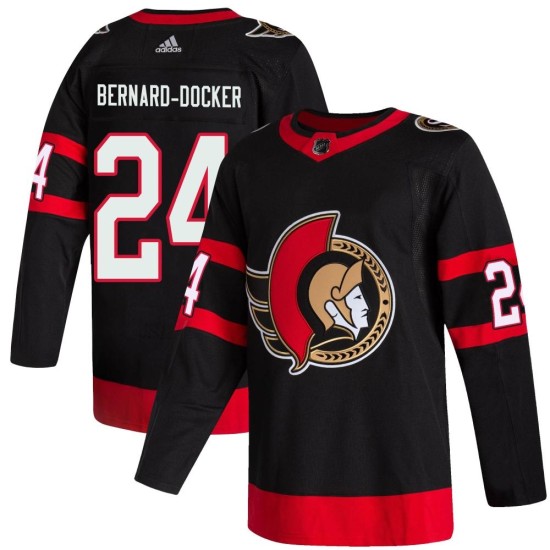 Men's Ottawa Senators Jacob Bernard-Docker Adidas Authentic 2020/21 Home Jersey - Black