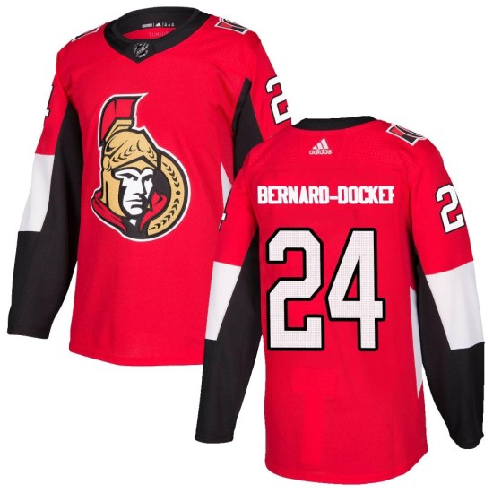 Men's Ottawa Senators Jacob Bernard-Docker Adidas Authentic Home Jersey - Red