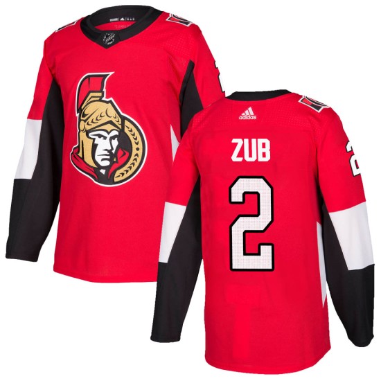Men's Ottawa Senators Artem Zub Adidas Authentic Home Jersey - Red
